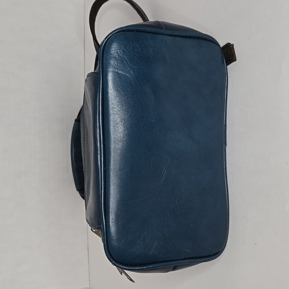 Patricia Nash Leather Backpack, Style P29833, Color Caribbean Blue - Picture 14 of 16